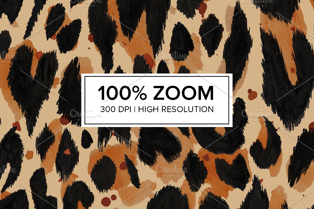Watercolor Leopard Seamless Pattern, a Pattern Graphic by PATTERNBASE (Photo 2 of 5)