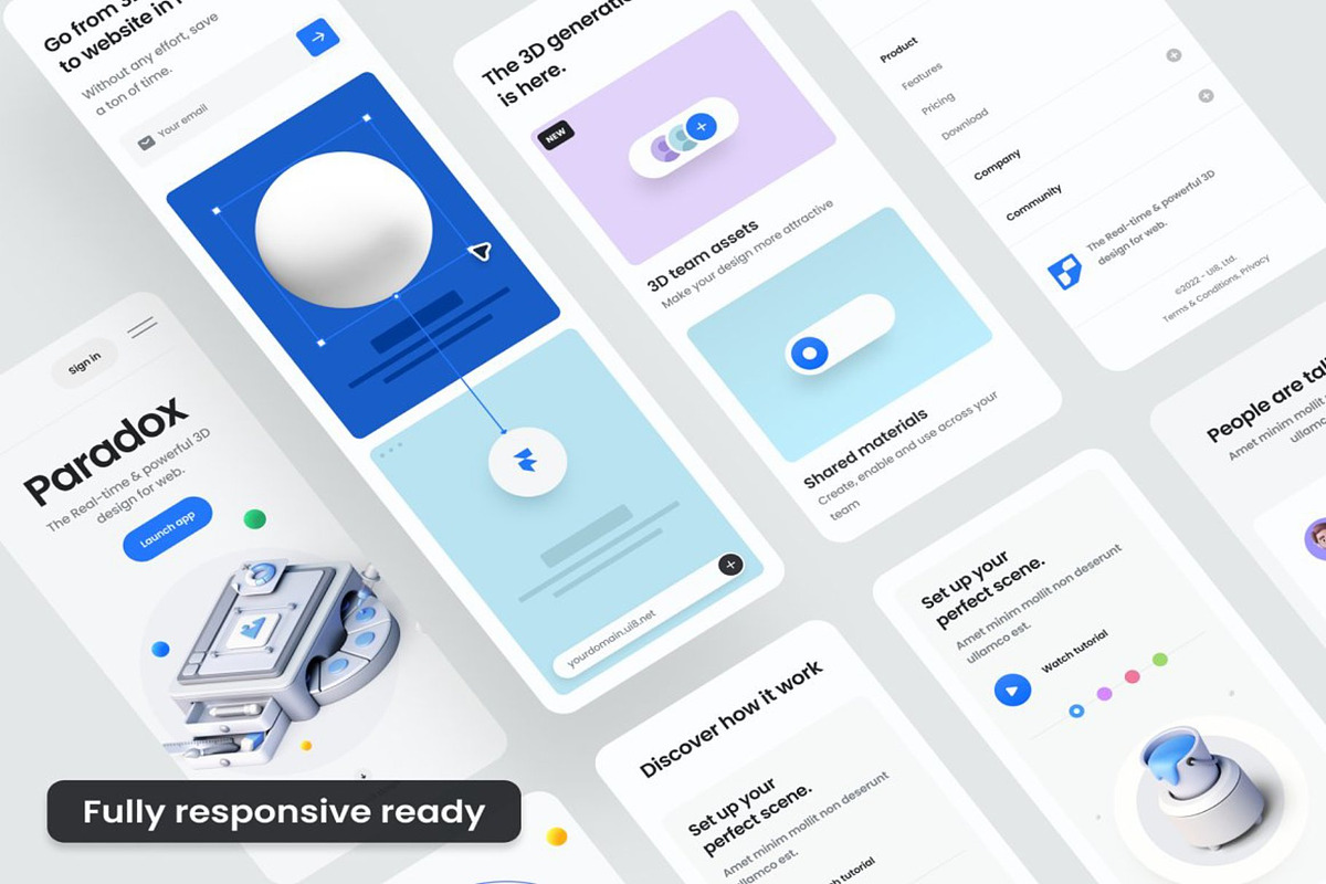 Paradox–Premium SaaS landing page, a React Template by Lumina_ui_ux202 (Photo 4 of 8)