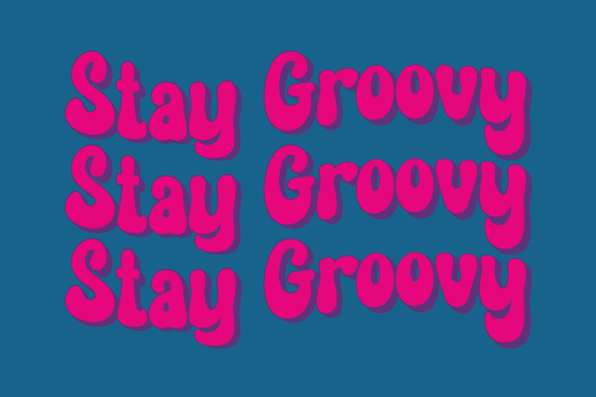 Rose Gold - Groovy Retro, a Symbol Font by Eltypesstudio (Photo 2 of 11)