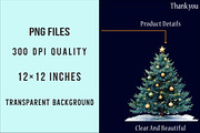 Whimsical Christmas Tree Clipart PNG, an Illustration by SinaCreation (Thumbnail 6 of 7)