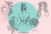 Woman Single Line Art Bundle, an Object Graphic by AIW SOLUTIONS (Thumbnail 2 of 6)