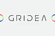 MBF Gridea - Modern Futuristic, a Sans Serif Font by MoonBandit (Thumbnail 1 of 5)