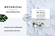 Botanical Social Media Pack, a Templates & Theme by RedRiver Studio (Thumbnail 5 of 12)