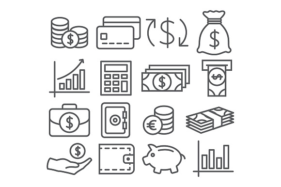 Money Line Icons