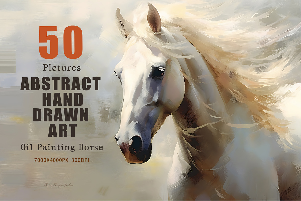 Collection of oil painting horses, a Decorative Illustration by fei long (Photo 1 of 10)