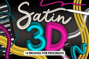 Satin 3D Brushes for Procreate