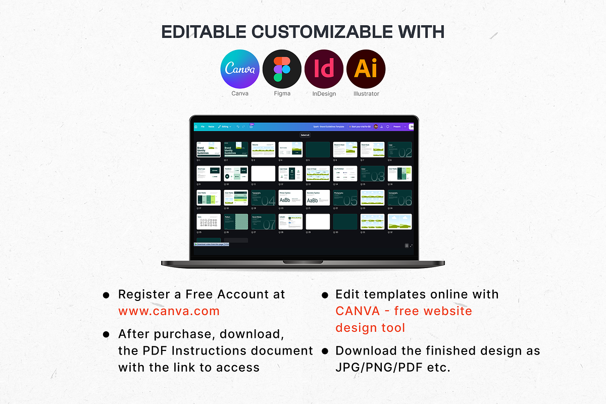 Brand Guidelines Design Figma Canva, a Presentation Template by Miyaji75 (Photo 7 of 7)
