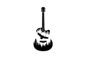 Nature Landscape Guitar Silhouette, an Object Illustration by Creativeshirt (Thumbnail 29 of 31)