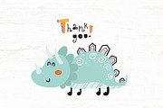 Cute Dinosaur Collection, a Wallpaper Graphic by Nafanya (Thumbnail 10 of 10)
