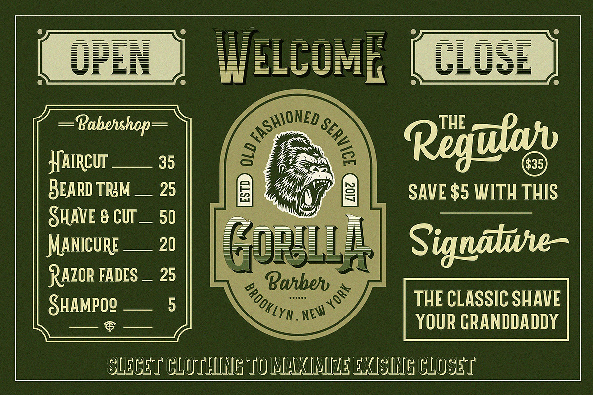 Grantmouth Font Duo + Extras preview 2
