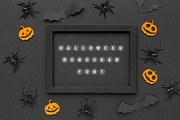Spider Monogram Halloween Font, a Font by vladocar (Thumbnail 4 of 5)