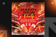 New Year Party Flyer Design Bundle, a Flyer Template by Shajib Shikder (Thumbnail 3 of 7)