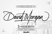 David Morgan | Stylish Signature, a Script Font by Lemonthe (Thumbnail 1 of 12)