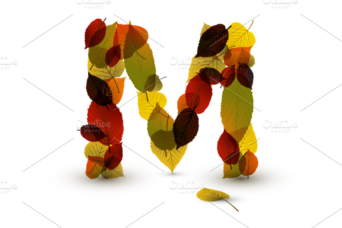 Autumn Leaf Alphabet preview 3
