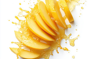 Sliced Mango with Splash of Juice is, a Food & Drink Photo by Pixeness Studio