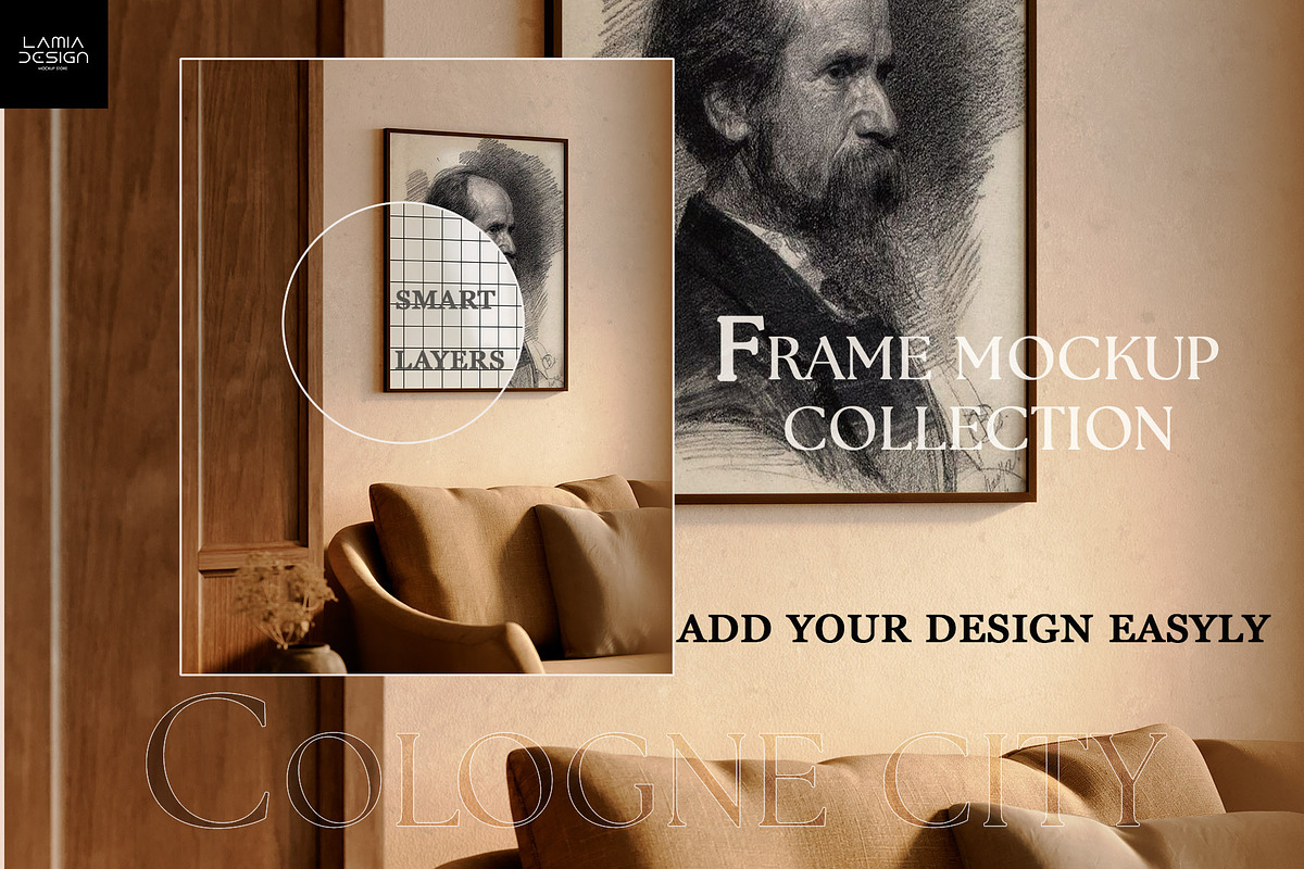 Cologne City & Mockup Frame Bundle, a Household Mockup by LAMIA DESIGN (Photo 6 of 14)