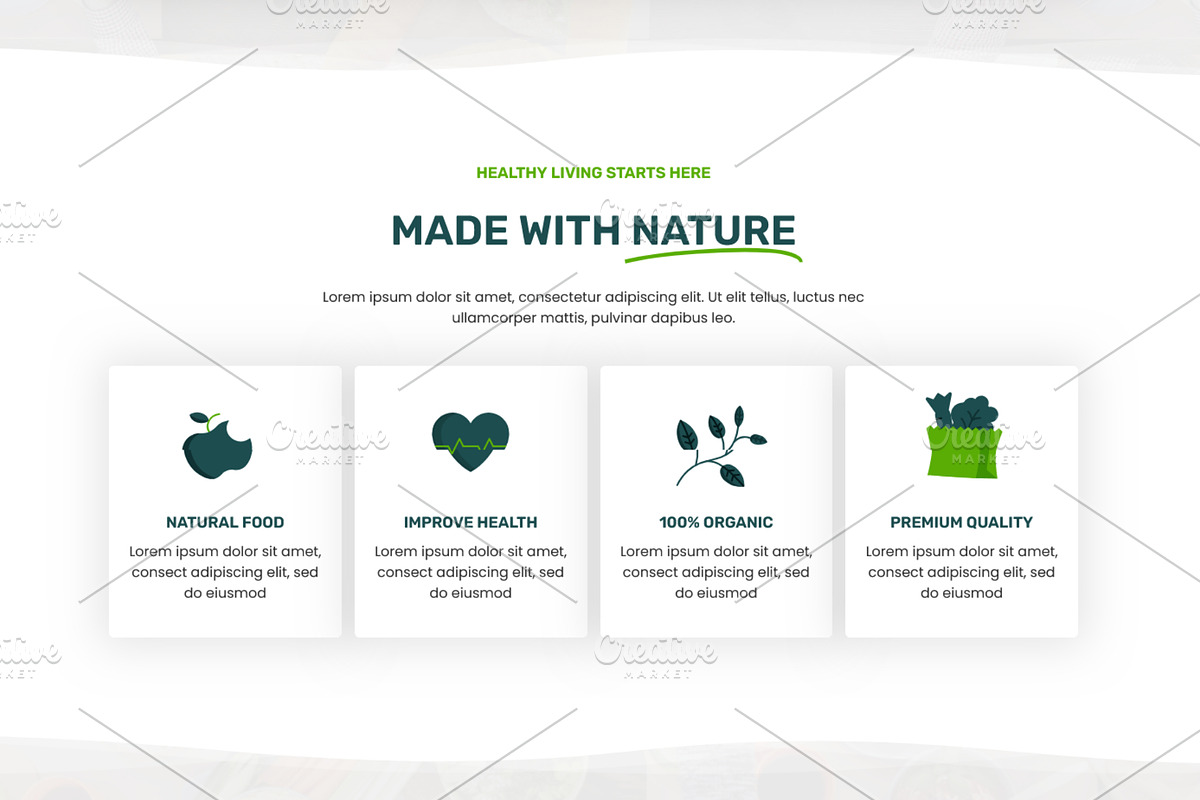 Organic Farm Food Elementor Template, a WordPress Template by HasnainDEV (Photo 5 of 7)