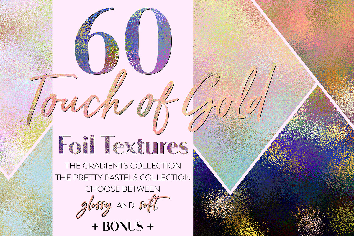 Touch of Gold Foil Textures, a Texture Graphic by U + Me Studio (Photo 1 of 8)