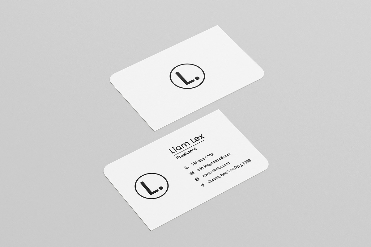 Minimal Classic Business Card, a Business Card Template by Faisal Mehmood (Photo 3 of 3)
