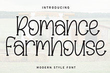 Romace Farmhouse | Script Font