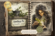 Herbalist Junk Journal Kit, a Seasonal Illustration by Nicole Branger Art (Thumbnail 4 of 14)