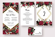 Stylish Marsala Wedding Suite, an Invitation Template by Knotted Design (Thumbnail 4 of 4)