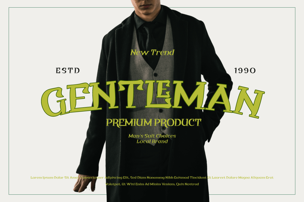 Qituen - Classic Modernism Font, a Sans Serif Font by twinstd (Photo 7 of 10)
