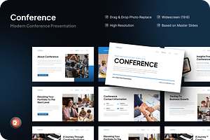 Conference Presentation Powerpoint, a Presentation Template by SquidPixey