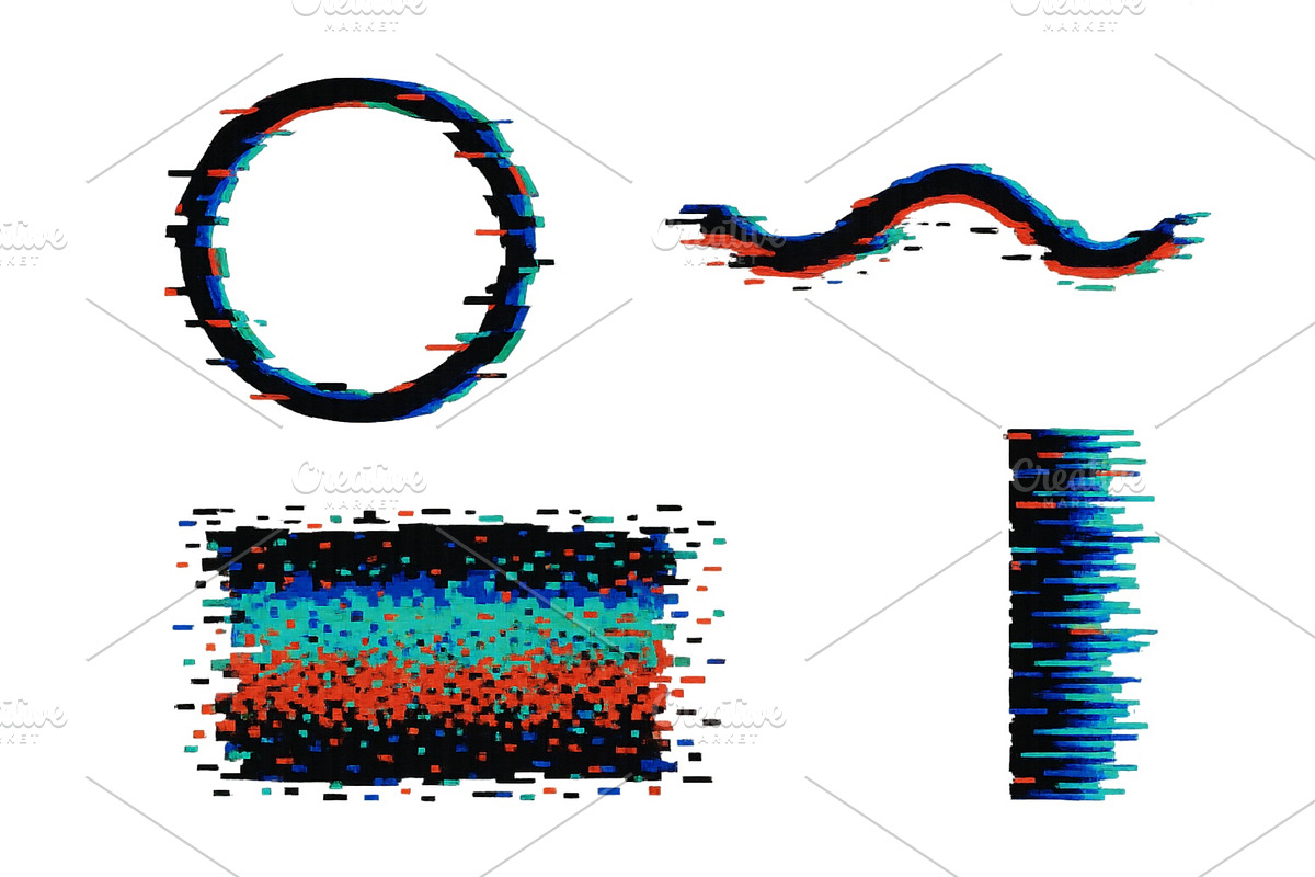 Abstract shapes and patterns with, an Illustration by ZinetroN