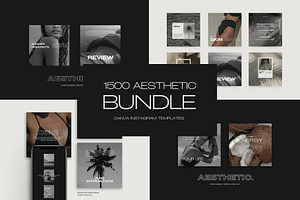 1500 Aesthetic Instagram Templates