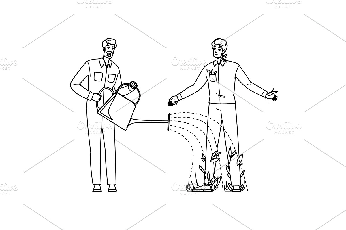 business employee development vector, a Person Illustration by pikepicture