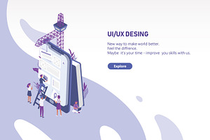 UI/UX design concept, a Technology Illustration by Good Studio