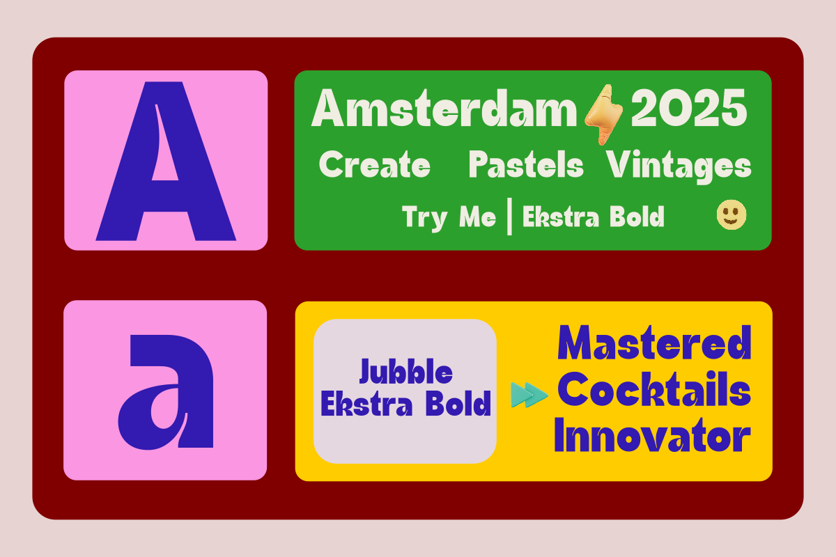 Jubble Extra Bold, a Sans Serif Font by Zafiratype (Photo 2 of 8)