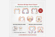 Rainbow Bridge Heart Clipart 15 PNG, an Animal Illustration by Tanya Kart (Thumbnail 7 of 10)