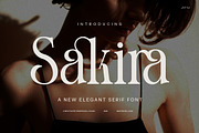 Sakira Elegant Serif Font Typeface, a Serif Font by Graphicxell (Thumbnail 1 of 8)