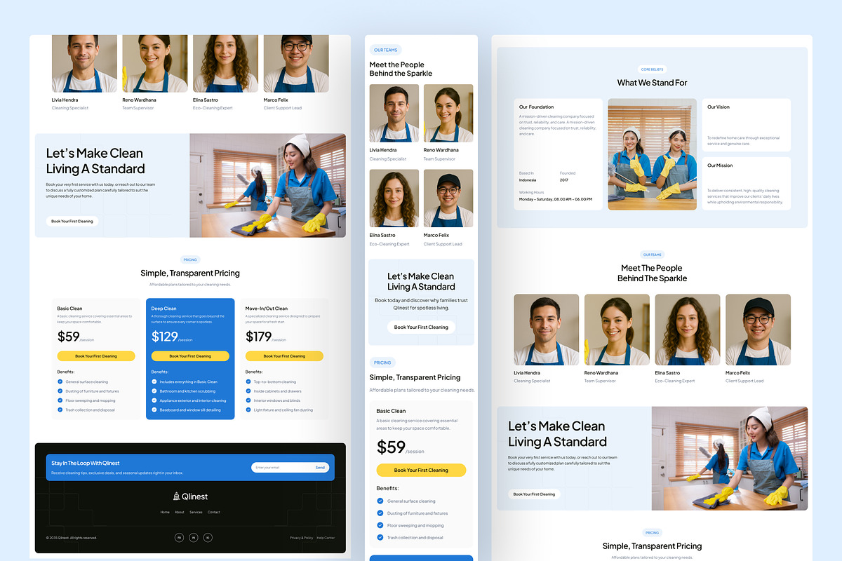 Home Cleaning Service Web UI Figma, an UI Kit Template by peterdraw (Photo 4 of 7)