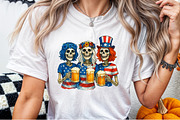 Skeleton 4th of July Sublimation PNG, an Illustration by Sublimation Artist (Thumbnail 9 of 9)
