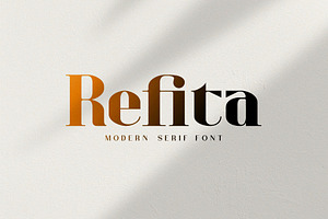 Refita. Modern Serif Font