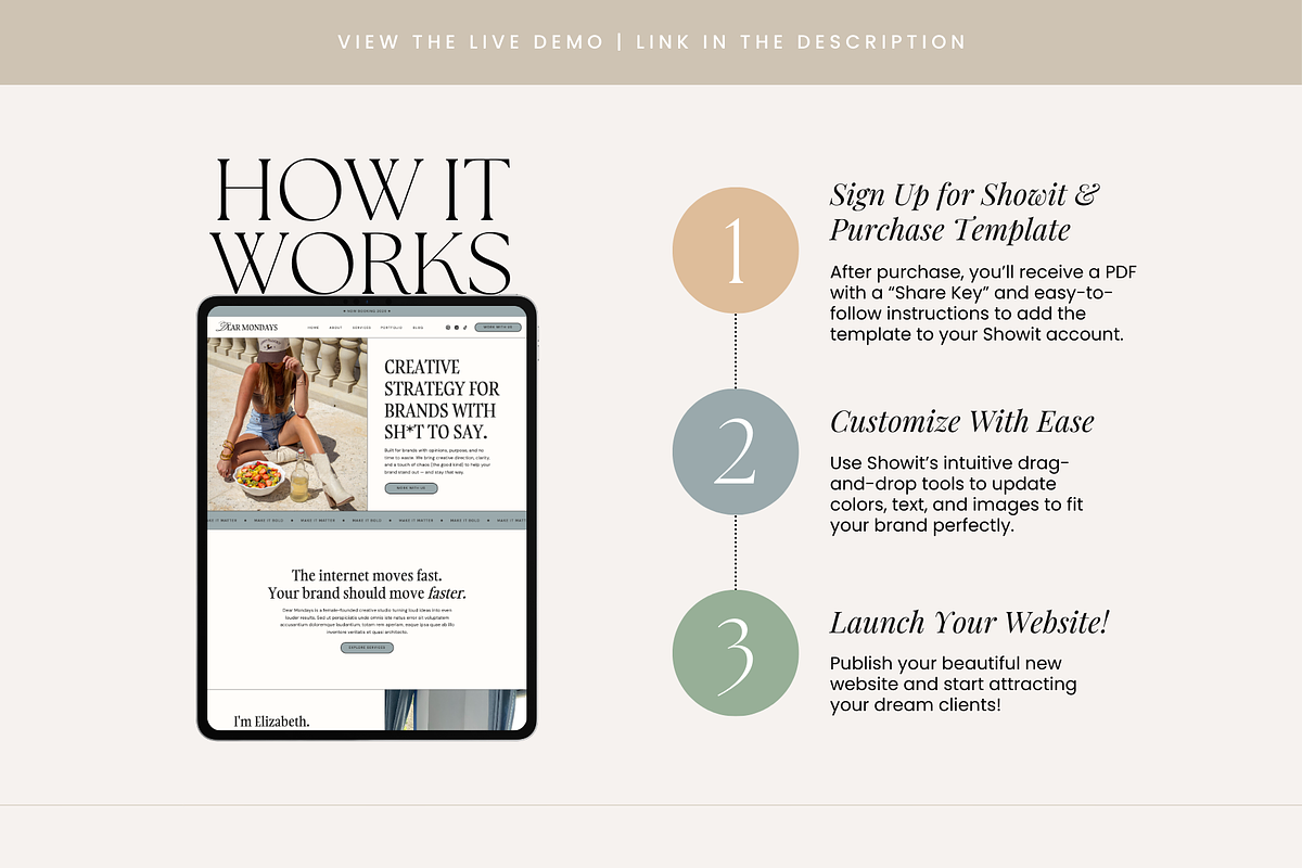Showit Website Template | Agency, a Websites & App Template by Rosetta Lane Design (Photo 3 of 10)