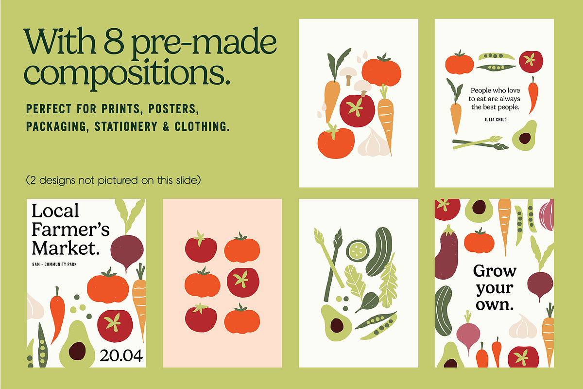 Rustic Vegetable Illustrations, a Food Illustration by Gross Illustrations (Photo 4 of 7)
