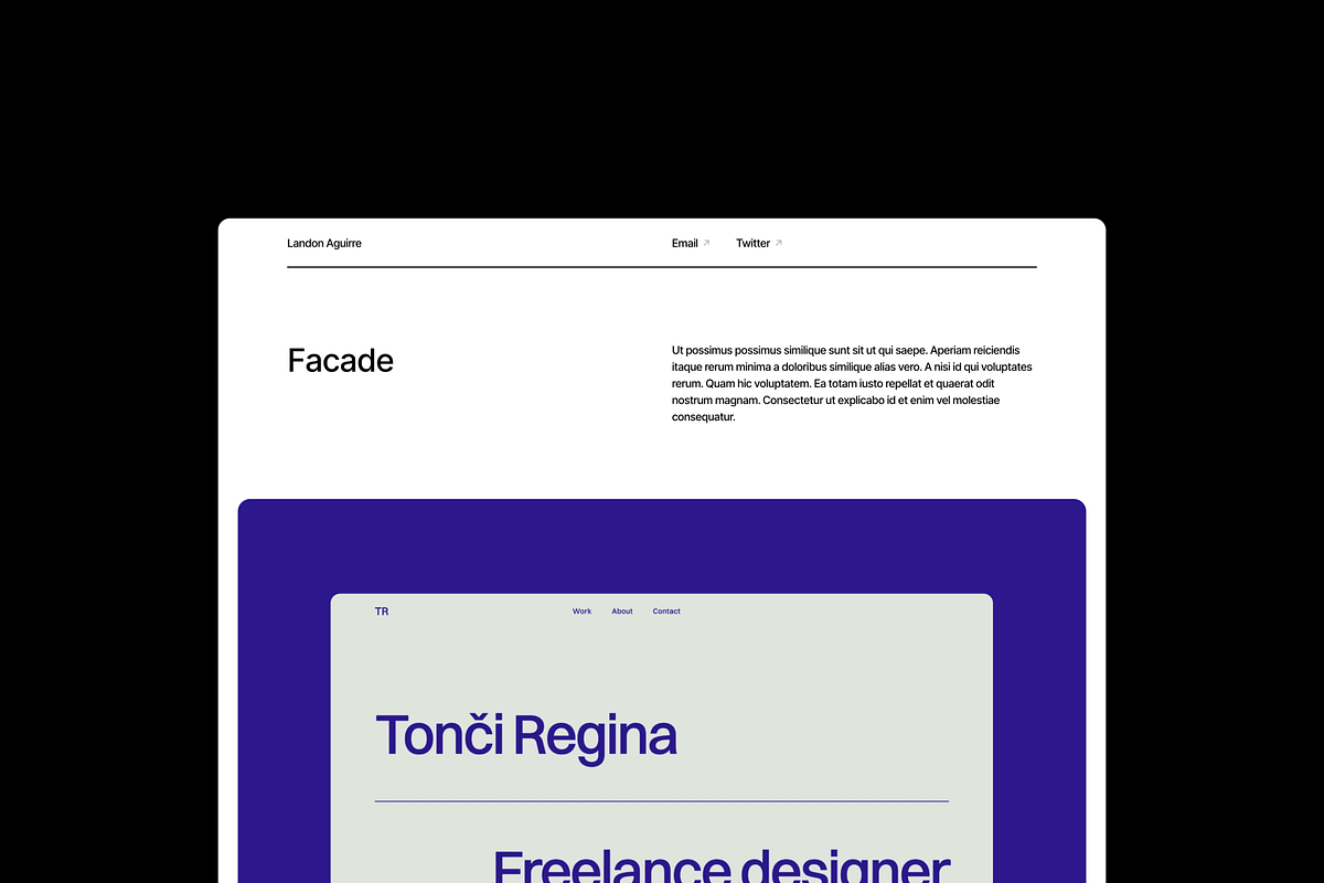 Minimal Design Portfolio · Framer, a Landing Page Template by Bryn Taylor (Photo 4 of 4)