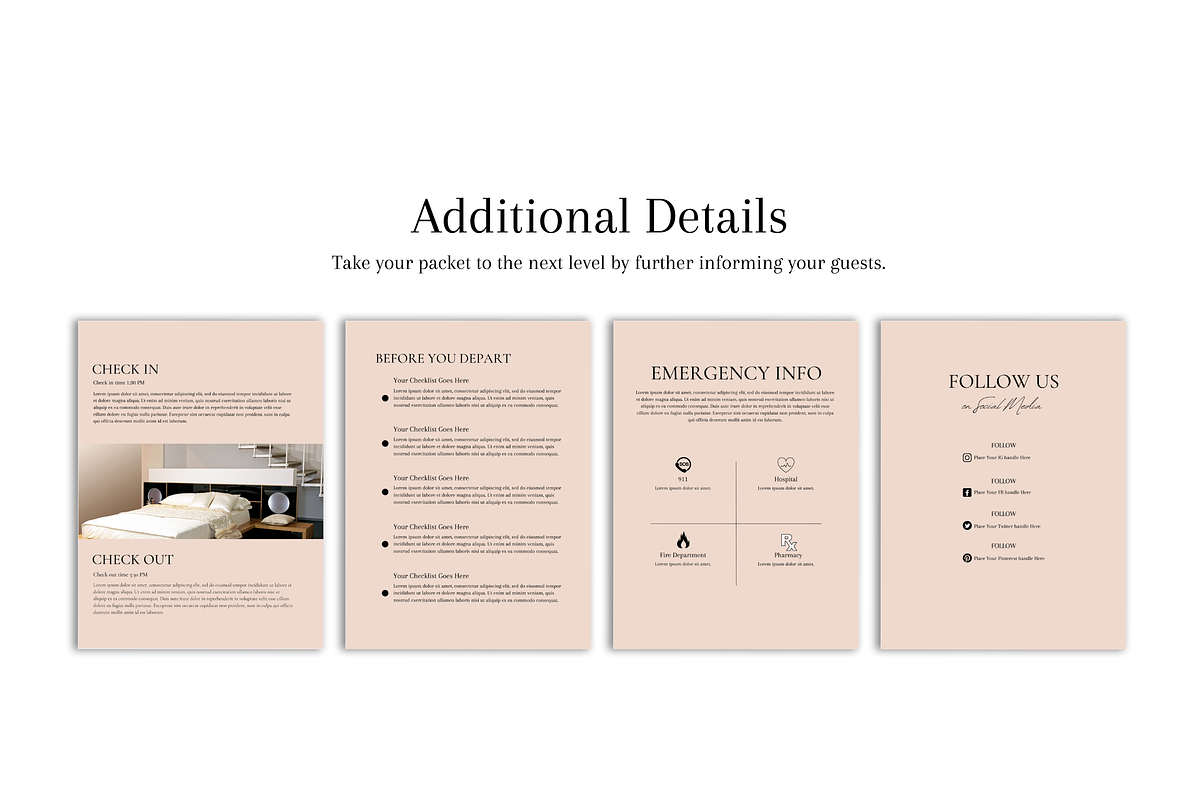 Airbnb Welcome Book Template, a Magazine Template by Templits (Photo 6 of 9)
