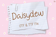 Daisydew | handwritten font, a Handwritten Font by LivelyAutumn11.11 (Thumbnail 1 of 5)
