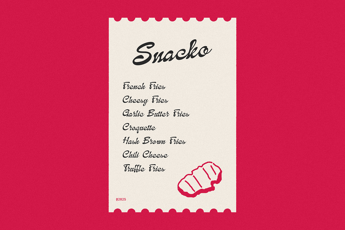 Sugarwave - Retro Script Font, a Script Font by Typeparties (Photo 7 of 9)