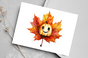 Watercolor Halloween Vibes Clipart, an Illustration by Canvas Craft (Thumbnail 5 of 8)