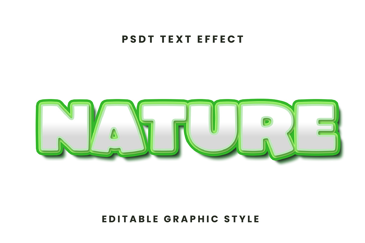Bold Outline 3D Text Effect