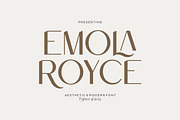 Emola Royce - Aesthetic Font, a Sans Serif Font by Fype Co. (Thumbnail 1 of 5)