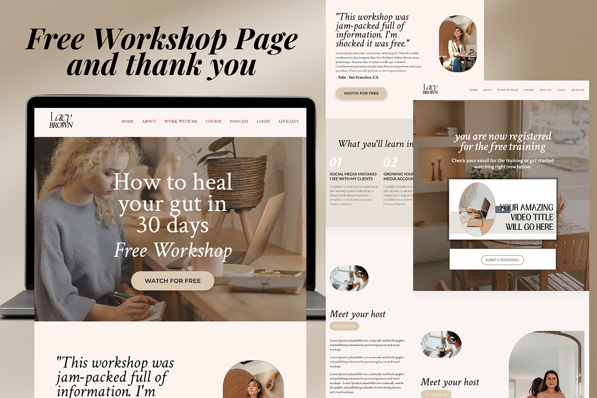 Kartra Membership + Website Bundle, a Landing Page Template by Solana Creative Co. (Photo 3 of 14)