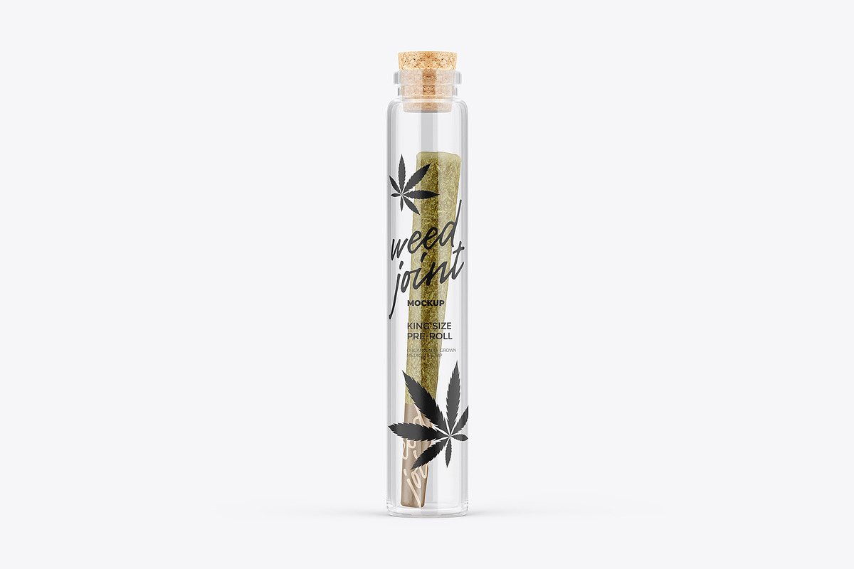 Weed Joint in Glass Tube Mockup, a Product Mockup by easymock 2 (Photo 7 of 12)