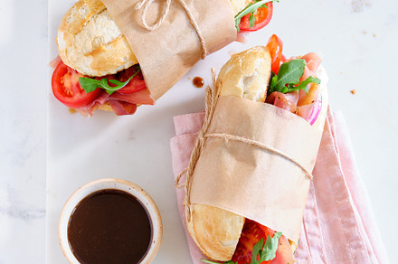 Delicious sandwich with cheese and ham, a Food & Drink Photo by Asya Nurullina
